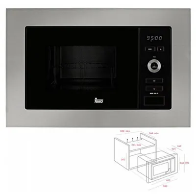 Zdjęcie produktu dla Teka MWE 225 FI, Wbudowany, 20 l, 800 W, Wbudowany wyświetlacz, LED, Przyciski