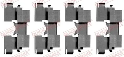 Produktbild von QUICK BRAKE 109-1662 Zubehörsatz Scheibenbremsbelag Hinten für SUZUKI IGNIS II IGNIS (FH)
