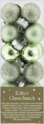 Produktbild von Weihnachtskugeln aus Glas Ø 2 cm mint 24 Stück