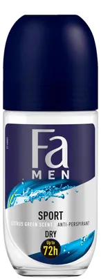 Immagine prodotto di Fa Deo roll-on da 50 ml per uomo, linea Sport, profumo agrumato fresco