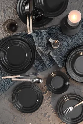 Produktbild von MOB, Jedálenská súprava (24 ks.) - Platon (antracitová)