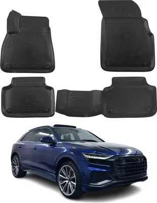Obrázek produktu pro 2018-2025 Audi Q8 podlahové rohože TPE černé 4 ks