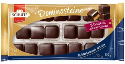 Produktbild von Schulte Dominosteine Zartbitter 250g