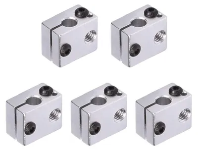 Imagen del producto de 5 bloques de calentamiento de aluminio, extrusor, hotend V6, para impresora 3D