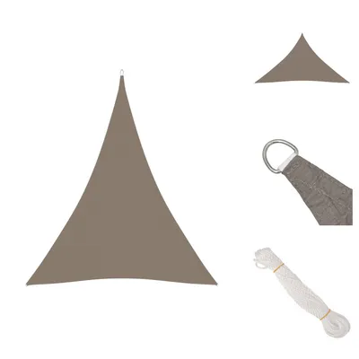 Obrázok produktu pre vidaXL Markíza Oxford tkanina Trojuholníková 3x4x4 m Taupe - Slnečníky a tienidlá