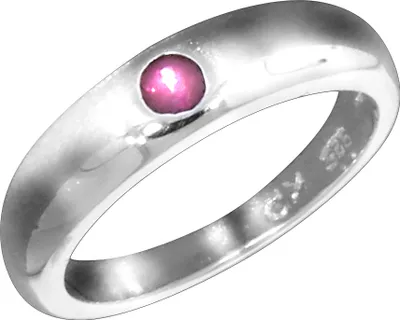 Produktbild von Kinder Taufring 925 Sterling Silber mit Rubin