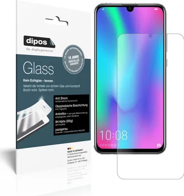 Produktbild von 2x Schutzfolie für Honor 10i matt - Anti-Shock 9H Folie dipos Glass Kunststoffglas
