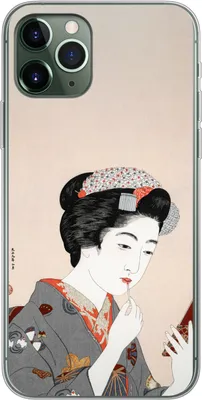 Produktbild von MuchoWow® Handyhülle Schutzhülle Hülle für Telefoonhoesje iPhone 11 Pro Japanisch - Frau - Make-up - Altmodisch Silikon Softcase Handy Hülle - Handy