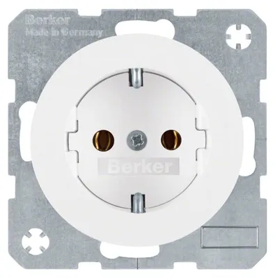 Obrázek produktu pro Berker 41432089, Typ F, Bílá, Termoplastik, IP20, 250 V, 16 A