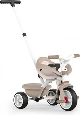 Immagine prodotto di Triciclo, Smoby Be Move Confort Beige, 3 in 1, da 10 mesi a 3 anni, barra di spinta regolabile per i genitori