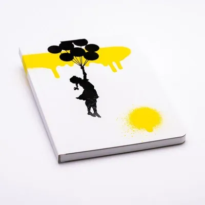 Produktbild von Notizen A5/128K Banksy - Schwebender Ballon...
