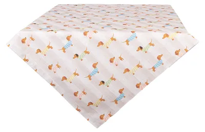Zdjęcie produktu dla Clayre & Eef Obrus 100x100 cm Beżowy Bawełna