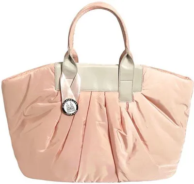 Image de Grand sac cabas rose avec poches intérieures, léger et imperméable.