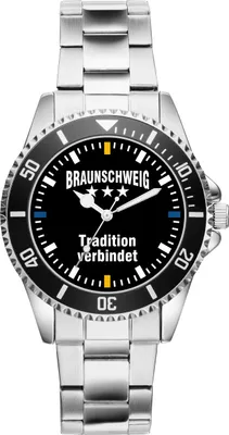 Produktbild von KIESENBERG Herrenuhr Armbanduhr Braunschweig Geschenk Fan Artikel Zubehör Fanartikel Analog Quartz Uhr 2497