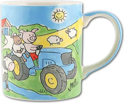 Produktbild von Mila Keramik-Becher Bauernhof