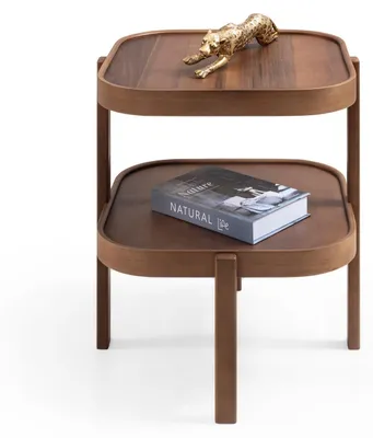 Produktbild von Skye Decor, Hochwertiger Beistelltisch (3er Set) - Saphir Eiche, 100% Buchenholz
