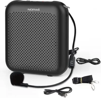 Immagine prodotto di Amplificatore portatile con microfono, 2000 mAh, per insegnanti