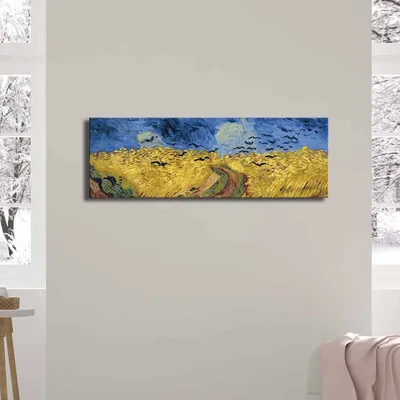 Produktbild von Wallity, FAMOUSART- CVT1382, Bunt, Leinwandbilder, 30 x 90 cm, 100% Wildleder -Leinwand