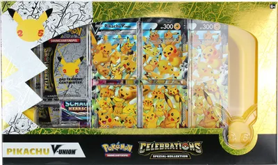 Produktbild von Pokemon Sammelkartenspiel: Celebrations Spezial-Kollektion Pikachu V-Union