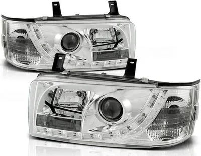 Produktbild von Scheinwerfer LED Tagfahrlicht Optik passend für VW T4 Bus Bj. 90-03 Chrom