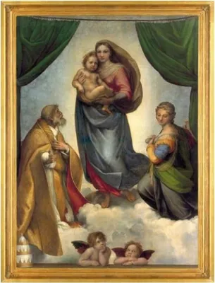 Zdjęcie produktu dla Kalendarz adwentowy „Madonna Sykstyńska” z 24 dziełami Rafaela