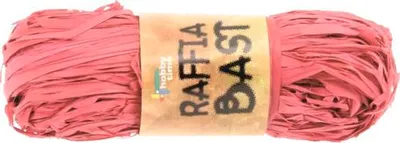 Produktbild von Glorex Raffia Bastelmaterial, 50 g, Rot