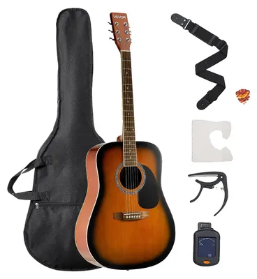 Zdjęcie produktu dla Vevor Gitara Akustyczna Dreadnought 41 In Zestaw Dla Początkujących