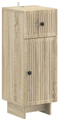 Image de vidaXL Armoire de rangement pour salle de bain, modèle EDE, en chêne Sonoma