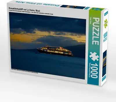Produktbild von Calvendo Kreuzfahrtschiff vor La Haina, Maui 1000 Teile Puzzle quer 640x480mm, Bade Uwe; 7301669