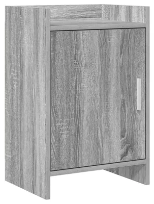 Zdjęcie produktu dla Szafki nocne Sonoma w kolorze szarym, wymiary 40 x 30 x 60 cm, wykonane z płyty MDF