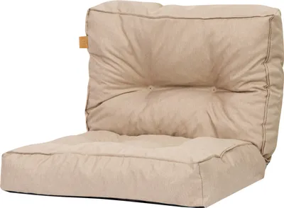 Produktbild von Sitzkissen für Rattansessel 77 x 50 cm, Sitzauflage auf Gartenmöbel Rattan, Ersatzpolster für PE Rattansessel, Beige