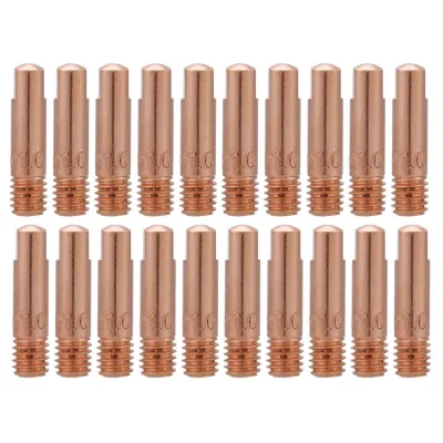 Obrázek produktu pro 20 měděných kontaktních hrotů pro svařovací hořáky 15AK MIG/MAG (1,0 mm)
