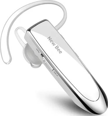 Produktbild von NEW BEE Single-Ear-Kopfhörer, In-Ear-Kopfhörer, Sportkopfhörer, kabellose Bluetooth-Kopfhörer, Bluetooth 5.0, CVC-Anrufgeräuschunterdrückung, Silber