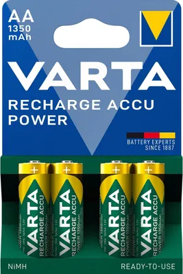 Produktbild von 1x4 Varta RECHARGE ACCU Power 1350 mAH AA Mignon NiMH