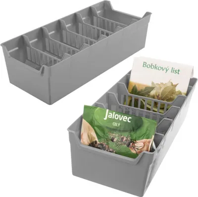 Produktbild von Orion Organizer für GEWÜRZE Tüten Gewürzbehälter Küchenorganizer GRAU