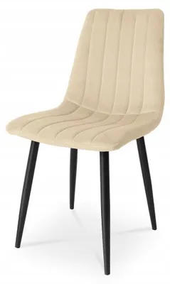 Produktbild von Ekspand | Gepolsterter Stuhl LR-2023 - Beige - Elegantes Design - Hochwertiger Stoff - Komfortabel