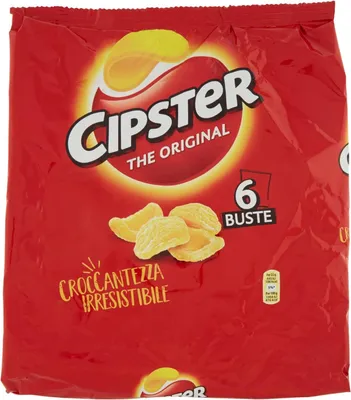 Produktbild von 18x Saiwa Chips Cipster Crisps 3x 6 Portionstüten á 23g kartoffelchips gesalzen