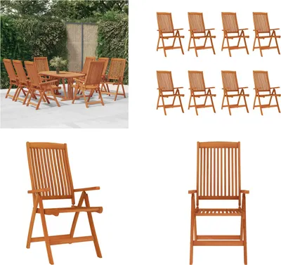 Immagine prodotto di vidaXL Sedie da giardino pieghevoli 8 pz. Legno massiccio di eucalipto - sedia da giardino - sedie da giardino - poltrona da giardino - sedia da esterno
