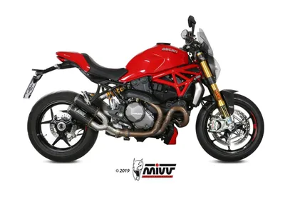 Image de Silencieux Mivv SPORT MK3 2 SLIP-ON carbone pour DUCATI MONSTER 821 BJ 2018 &gt
