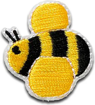 Produktbild von Mono Quick 02049 Biene, Bügelbild, Patch, ca. 2,6 x 2,4 cm Bienchen Frühling Sommer