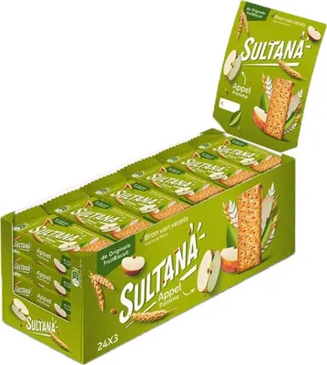 Produktbild von Sultana Fruchtkeksapfel 24 Packungen x 43 Gramm