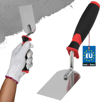 Obrázek produktu pro KOTARBAU® Zednická podkova z nerezové oceli s gumovou rukojetí 100 X 50 MM