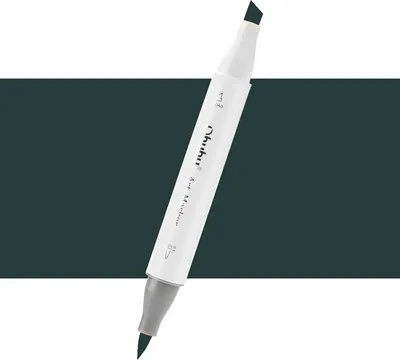 Produktbild von Lihová Fixierstift, beidseitig, Brush & Chisel, NG09, Neutralgrau 9