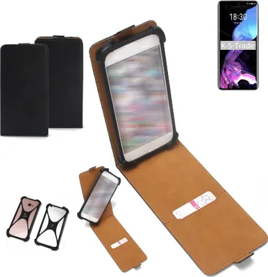 Produktbild von K-S-Trade Handyhülle Schutzhülle kompatibel mit Meizu 18 Hülle Case Cover Flip Style Bumper schwarz 1x