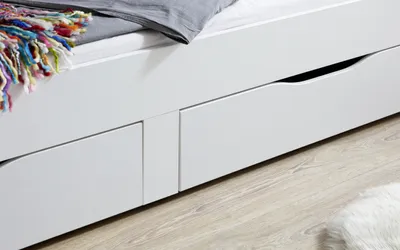 Produktbild von RELITA Funktionsbett Rene 90x 200 auf 180 x 200 cm Liegefläche ausziehbar, inkl. 2 Schubladen und Regal
