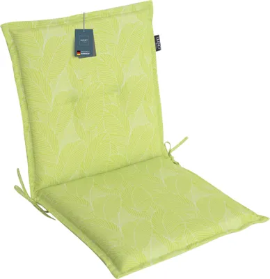 Produktbild von LILENO HOME Gartenstuhl Auflagen als [1er Set - Niedriglehner] in Blätter Grün - bequeme Liegen als Sitzauflagen für Gartenmöbel - Stuhlkissen für Gartenstühle und Klappstühle