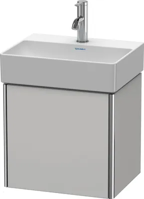 Produktbild von Waschtischunterbau XSQUARE 397x434x340mm Türansch li No we sdm Anschlag links nordic weiß seidenmatt