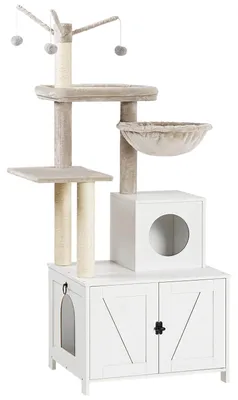 Immagine prodotto di HOOBRO, lettiera per gatti con mobiletti, 60 x 48 x 151 cm, mobile per lettiera per gatti, altro
