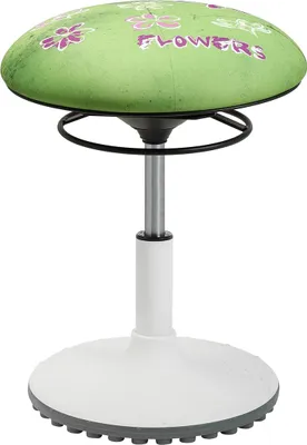 Produktbild von rgonomischer Kinderhocker Topstar Living Chairs Move Kids Flowers grün rosa