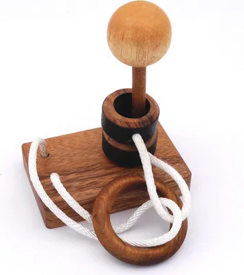 Produktbild von Laterne - kniffliges Schnurpuzzle aus Holz
